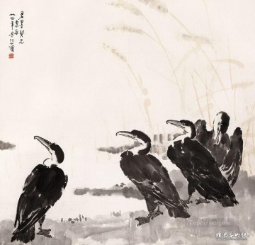 Chino Painting - Xu Beihong pájaros tradicionales de China